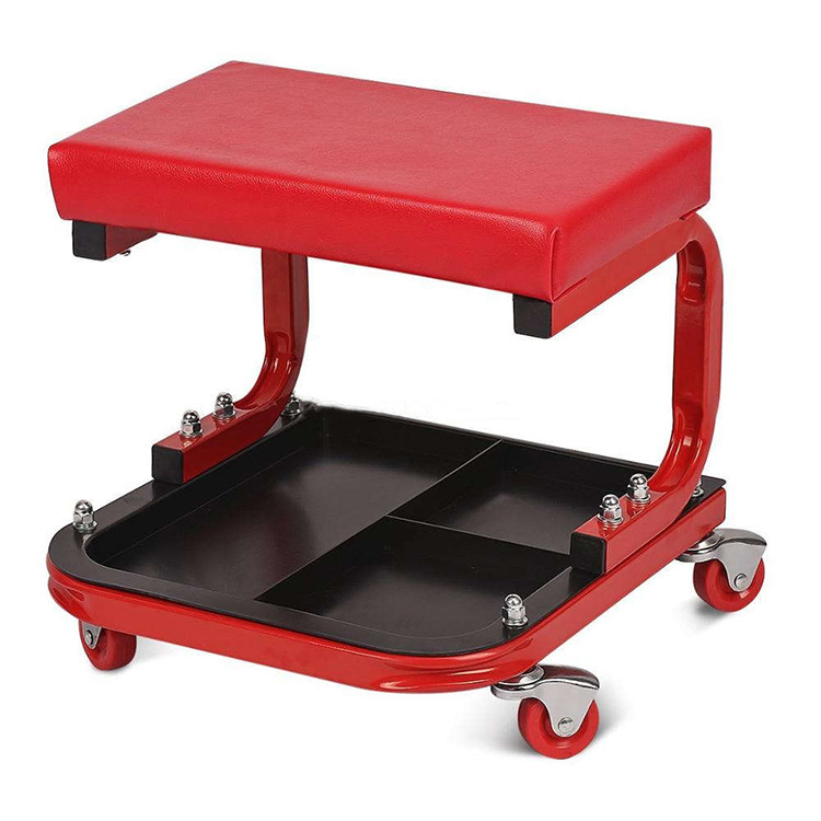 U Rolling Seat Stool Chair Garage Repair Stool