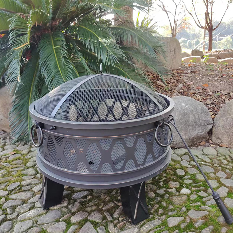 Metal Iron Outdoor Cast Pcs Fire Pit