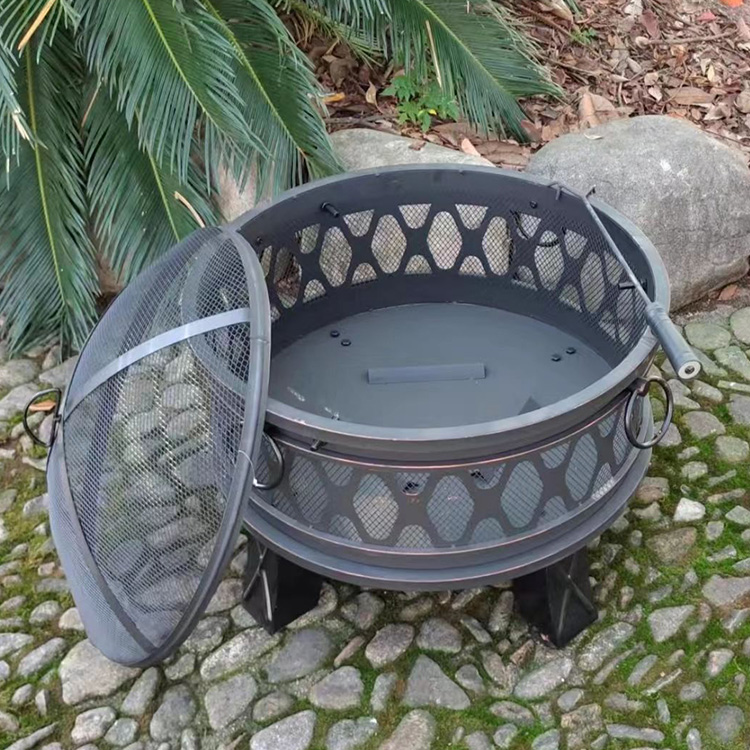 Metal Iron Outdoor Cast Pcs Fire Pit
