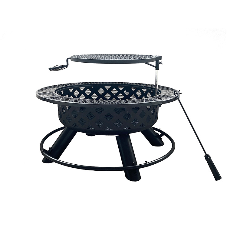 Rolling Grill Basket Camping Gadgets Kebab Sticks Machine BBQ Grill