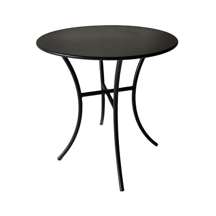 Black Noble Metal Round Table