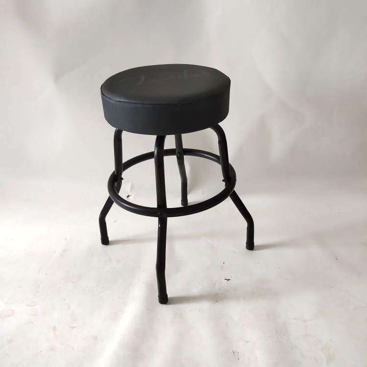 Black Leather Bar Stool High Transfer Chair