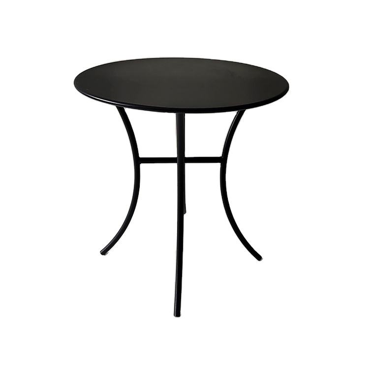 Black Noble Metal Round Table