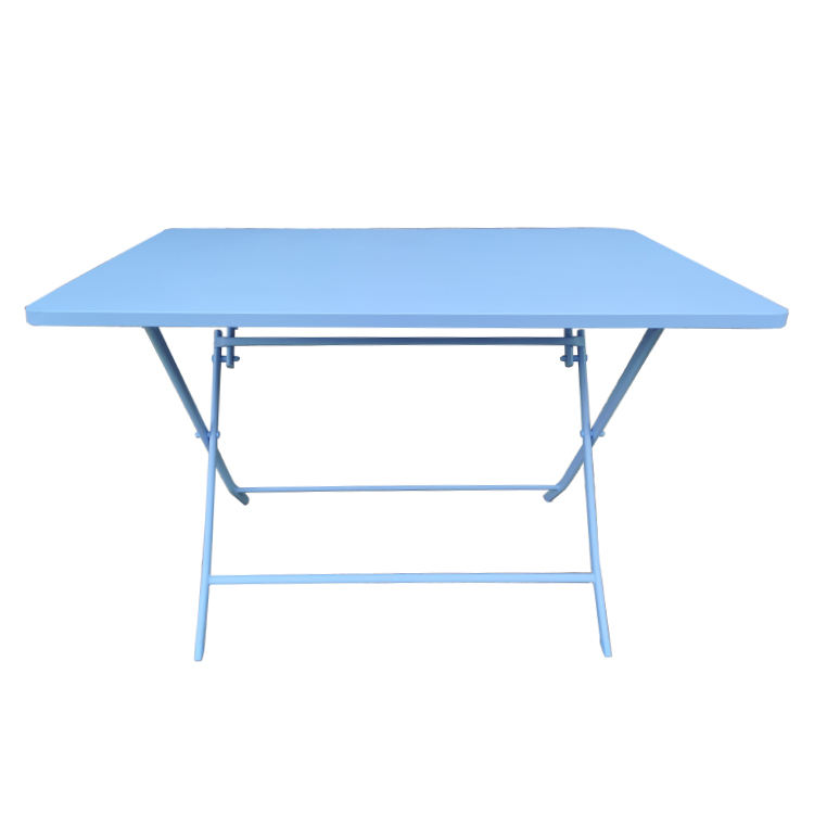 Folding Outdoor Iron Table 3Pcs Dining Restaurant Table And Chair