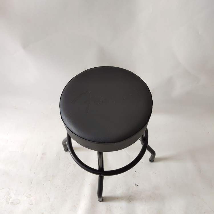 Black Leather Bar Stool High Transfer Chair