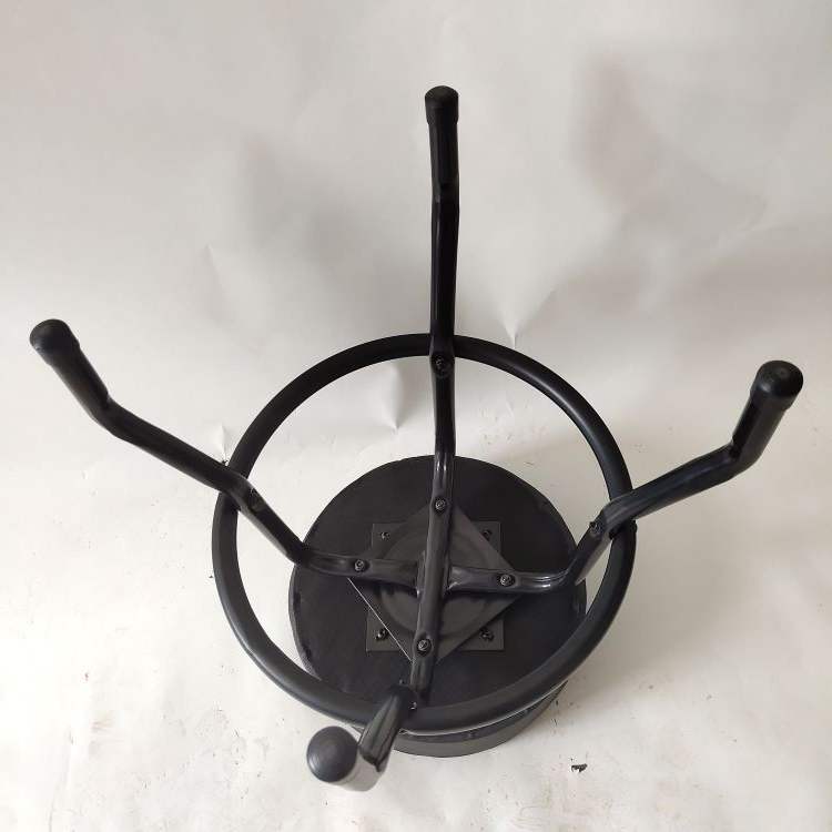 Black Leather Bar Stool High Transfer Chair