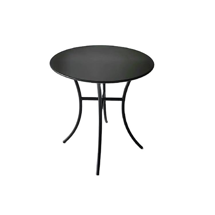 Black Noble Metal Round Table