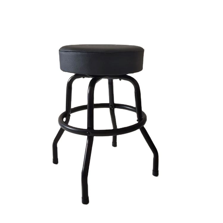 Black Leather Bar Stool High Transfer Chair